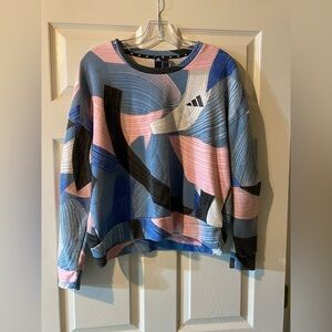 Adidas Nini SPW Crew Multicolor Sweater Women’s Size Medium